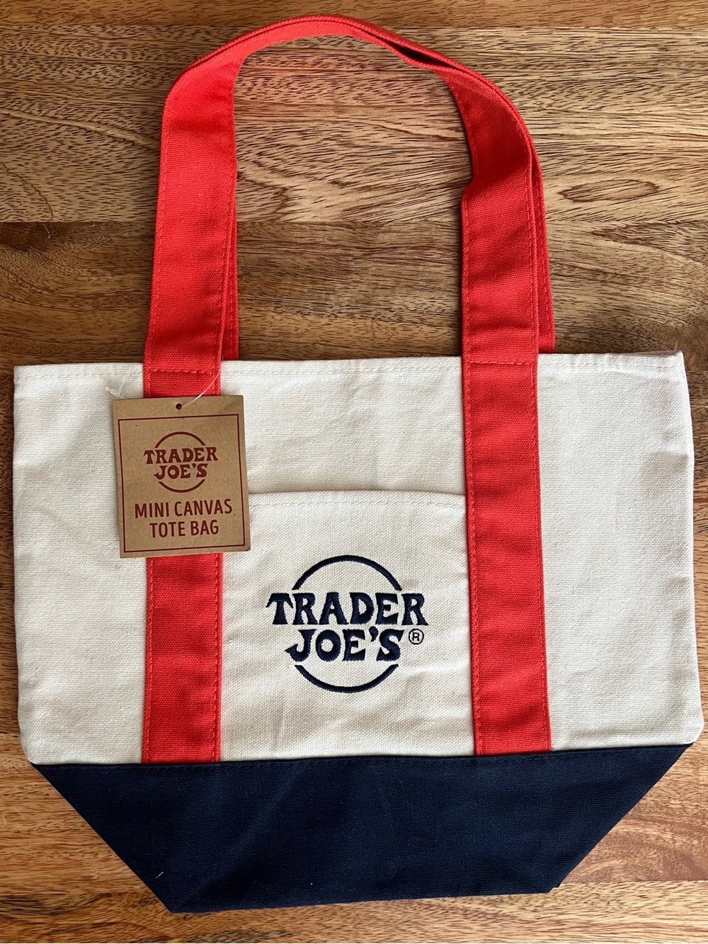RARE Trader Joe's x Bay FC Canvas Mini Tote NWT